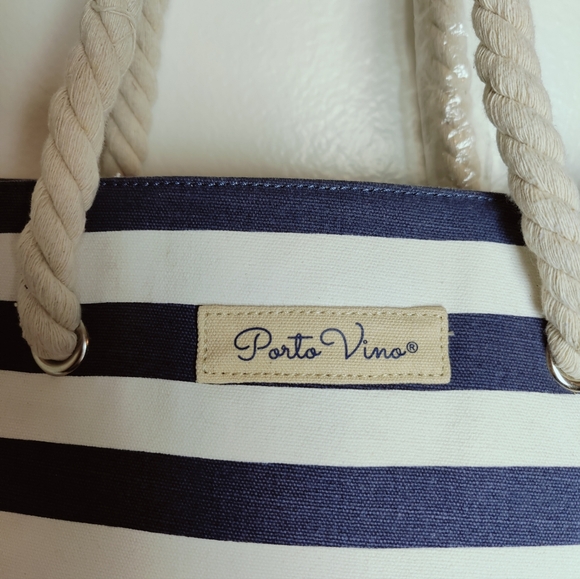 Porto Vino Canvas Wine Tote Bag with Hidden Spout & Dispenser Flask, One Size - Picture 15 of 15